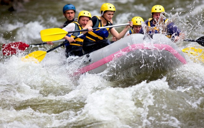 boat whitewater rafting