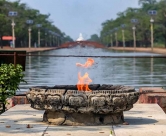 Eternal Peace Flame in Lumbini, Nepal