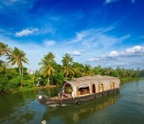 Houseboat on Kerala backwaters, India