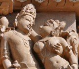 Vishnu and Lakshmi embracing in Hindu temple sculpture - Lumle holidays