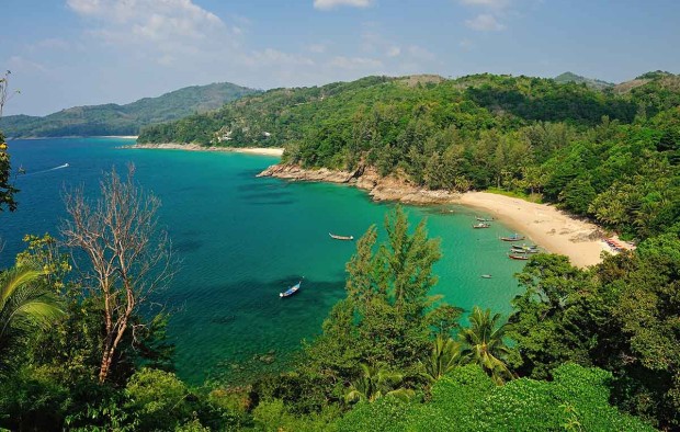 Bird eye view of Phuket viewpoint, Thailand