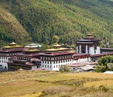 The Tashichhoedzong in the city of Thimpu in Bhutan