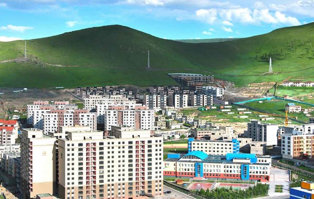 The panoramic view of the entire city of Ulaanbaatar, mongolia